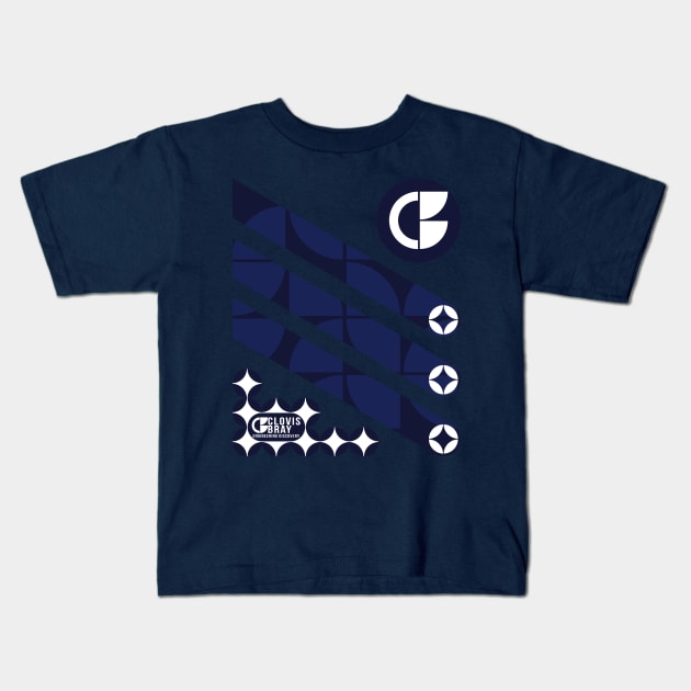 Clovis Bray - Blue Kids T-Shirt by Roufxis